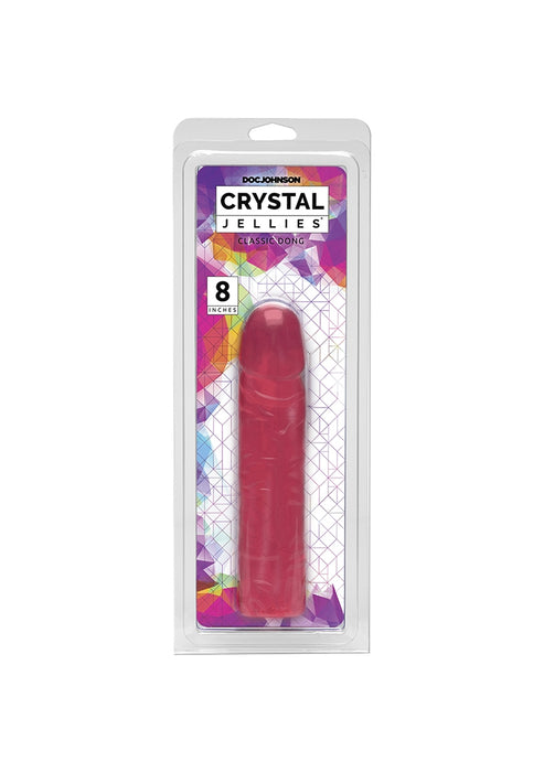Classic Dong 19,3 CM-Doc Johnson - Crystal Jellies-Roze-SoloDuo