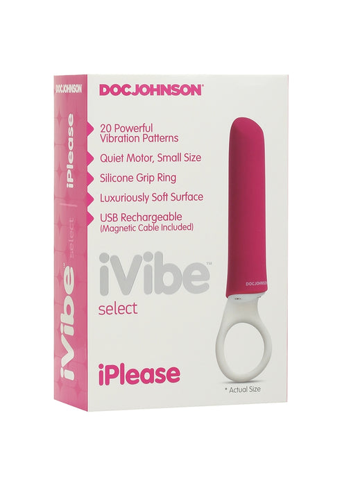 iPlease - Mini Vibrator-Doc Johnson - iVibe Select-Roze-SoloDuo