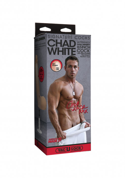 Chad White 21 cm-Doc Johnson - Signature Cocks-Beige-SoloDuo