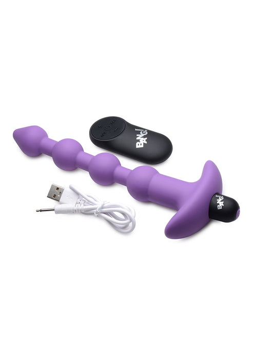 Vibrating Silicone Anal Beads and Remote Control