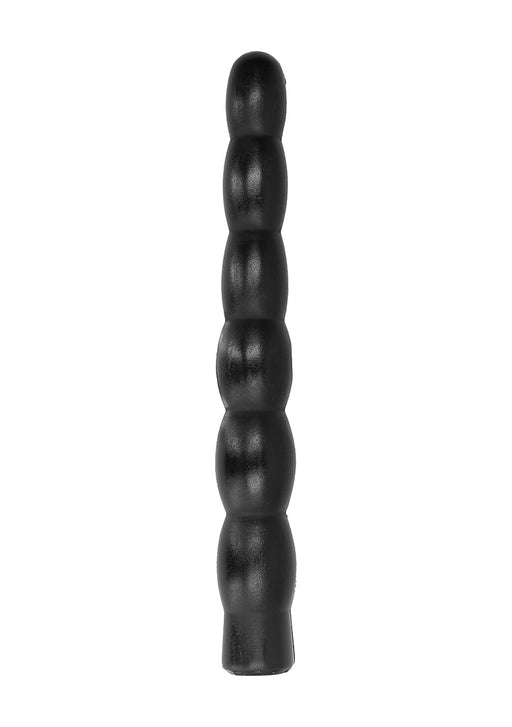 All Black Geribbelde Dildo 32 cm-All Black-Zwart-SoloDuo