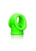 Arus Cock Ring & Ball Strap Glow in the Dark-Ouch! Glow in the Dark-Neon groen-SoloDuo