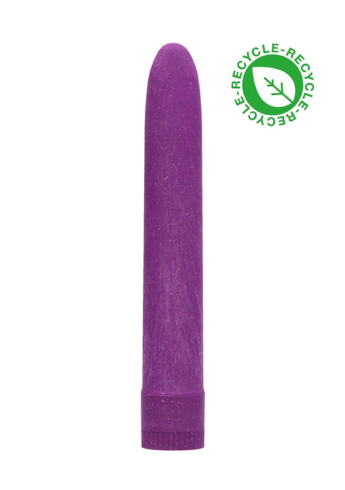 Biologisch Afbreekbare Vibrator 17,7 cm (7 Inch)-Natural Pleasure-Paars-SoloDuo