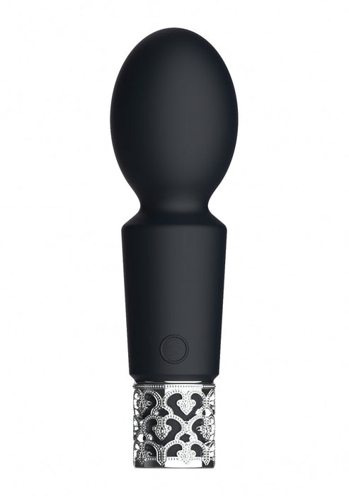 Brilliant Oplaadbare Siliconen Bullet Vibrator-Royal Gems-Zwart-SoloDuo