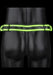 Buckle Jock Strap Neon Groen/Zwart-Ouch! Glow in the Dark-SoloDuo