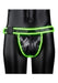 Buckle Jock Strap Neon Groen/Zwart-Ouch! Glow in the Dark-Zwart met neon groen-L/XL-SoloDuo