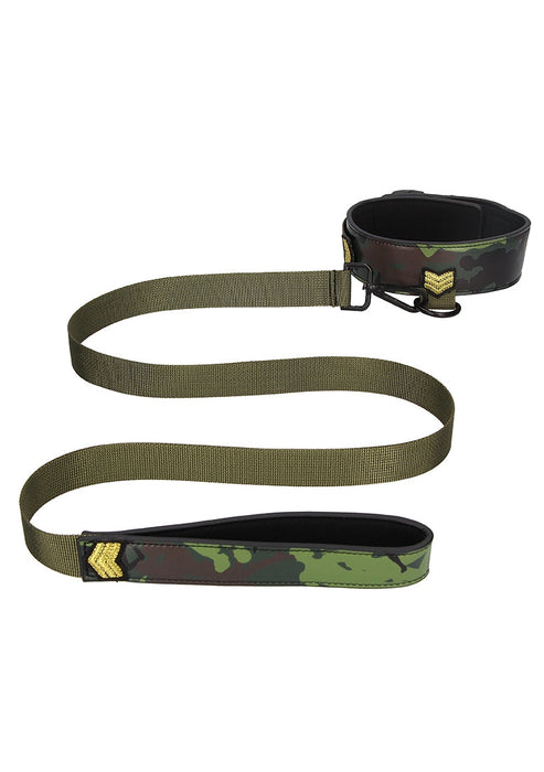 Collar met Riem Army Theme-Ouch!-Groen-SoloDuo