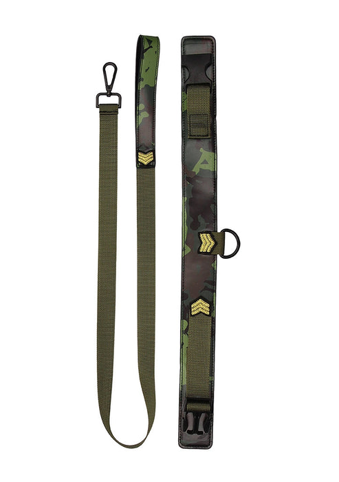 Collar met Riem Army Theme-Ouch!-Groen-SoloDuo