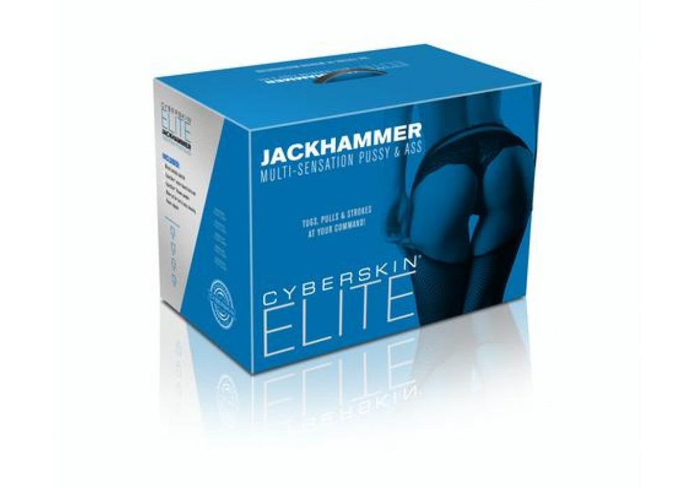 CyberSkin Elite Jackhammer Multi-Sensation Pussy & Ass - Dark-Topco-Standaard-SoloDuo