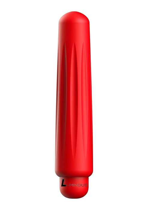 Delia Bullet Vibrator met Siliconen Sleeve-Luminous-Rood-SoloDuo