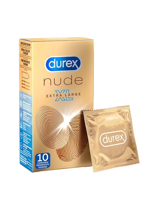 Durex Nude XL Condooms 10 Stuks-Durex-10-SoloDuo