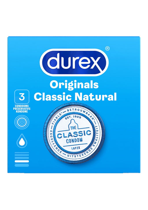 Durex Originals Classic Natural Condooms 3 Stuks-Durex-3-SoloDuo