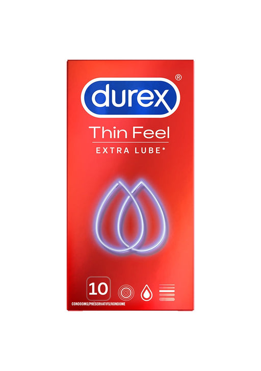Durex Thin Feel Extra Lube Condooms 10 Stuks-Durex-10-SoloDuo
