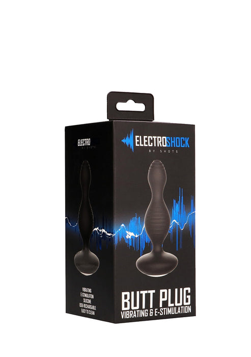 E-Stimulation Vibrerende Buttplug-ElectroShock-Zwart-SoloDuo