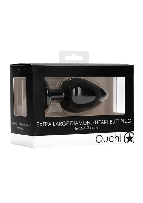 Extra Grote Diamanten Hart Buttplug-Ouch!-SoloDuo