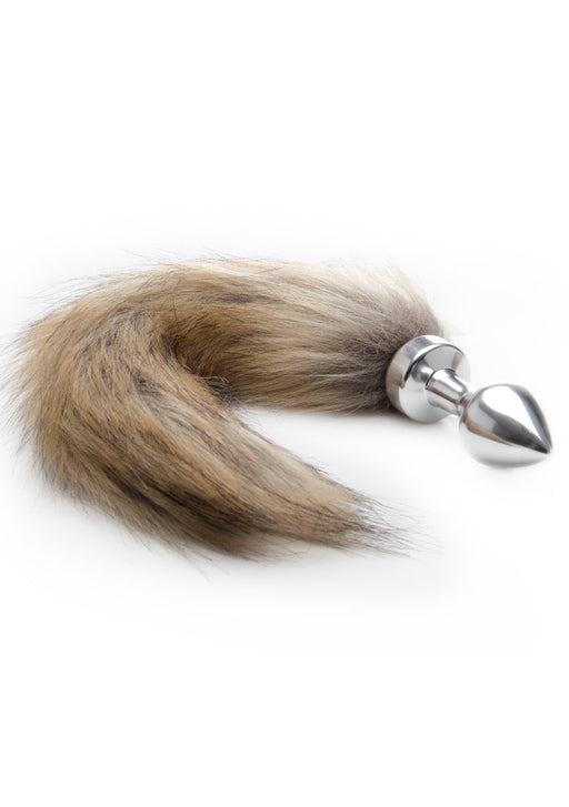 Fox Tail Buttplug-Ouch!-Zilver-SoloDuo