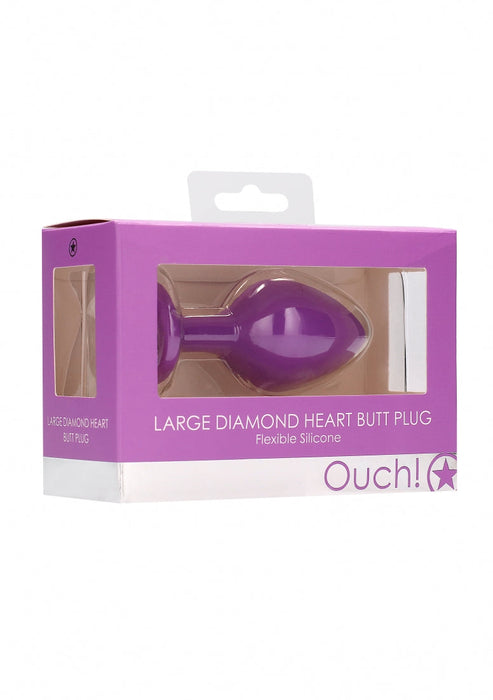 Grote Diamanten Hart Buttplug-Ouch!-SoloDuo