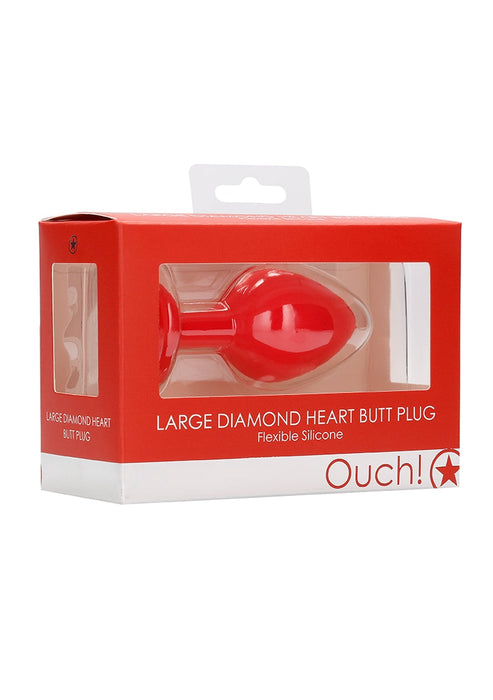 Grote Diamanten Hart Buttplug-Ouch!-SoloDuo