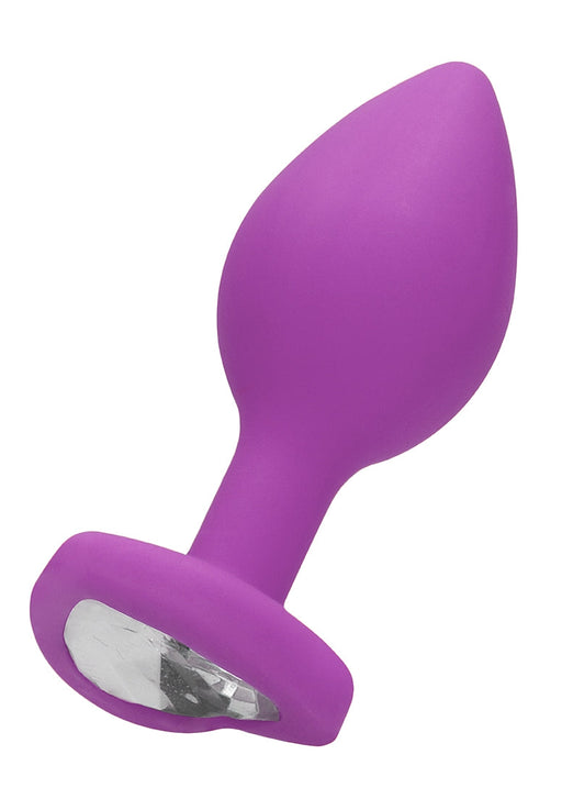Grote Diamanten Hart Buttplug-Ouch!-Paars-Large-SoloDuo