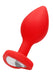 Grote Diamanten Hart Buttplug-Ouch!-Rood-Large-SoloDuo