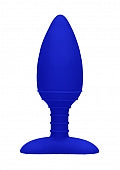 Heating Anal Butt Plug - Glow-Elegance-Blauw-SoloDuo