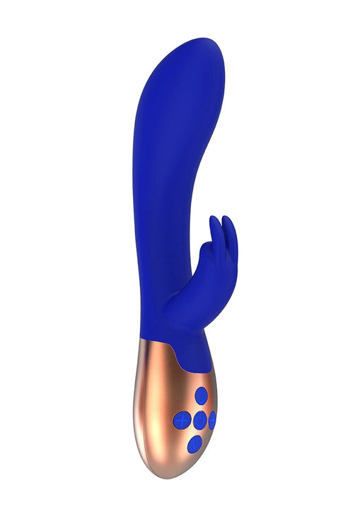 Heating Rabbit Vibrator Opulent-Elegance-Blauw-SoloDuo