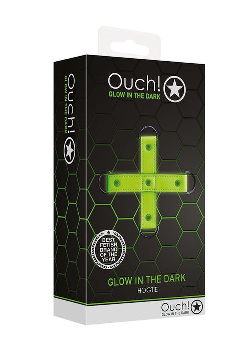 Hogtie Glow in the Dark Neon Groen/Zwart-Ouch! Glow in the Dark-Zwart met neon groen-SoloDuo