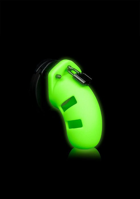 Model 20 Cock Cage 3,5'' Neon Groen/Zwart-Ouch! Glow in the Dark-Zwart met neon groen-SoloDuo