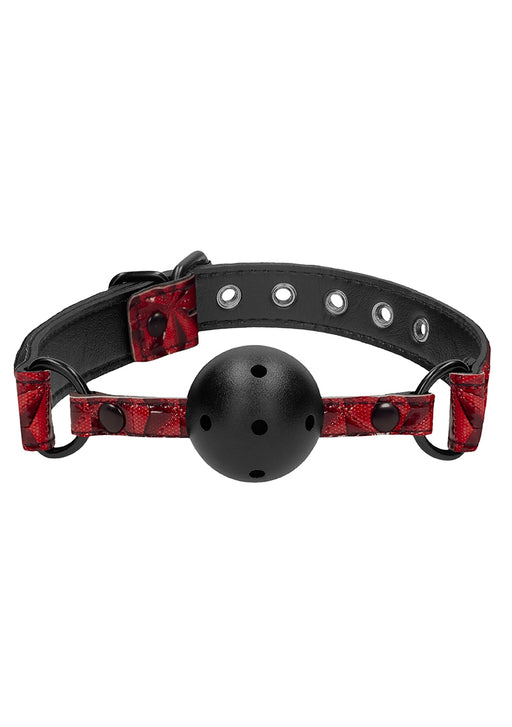 Ademende Luxury Ball Gag-Ouch! Luxury-Rood-SoloDuo