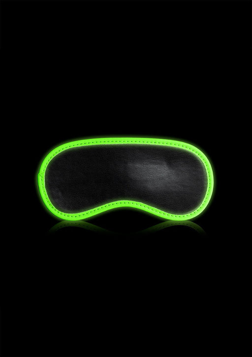 Oogmasker Glow in the Dark Neon Groen/Zwart-Ouch! Glow in the Dark-Zwart met neon groen-SoloDuo