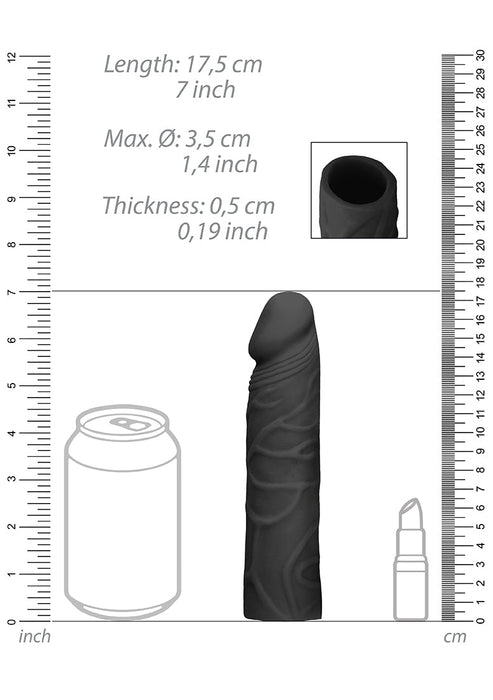 Penis Sleeve 17 cm (7 inch)-RealRock-SoloDuo