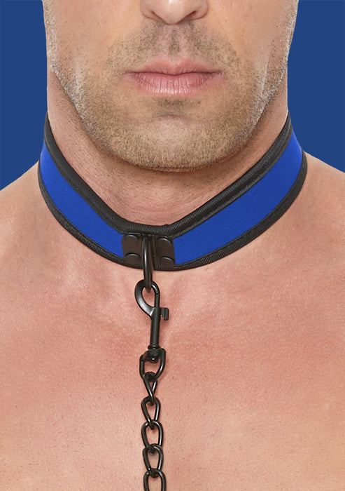 Puppy Play Neopreen Collar met Leash-Ouch! Puppy Play-SoloDuo