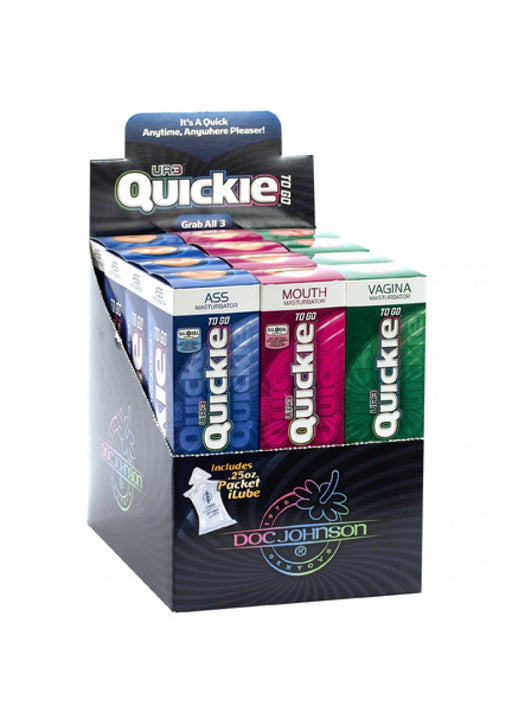 Quickies To Go ULTRASKYN™ - Counter Display 12-Doc Johnson - Quickies To Go-Beige-SoloDuo