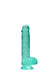 Realistiche Dildo Met Ballen 15 cm (6 inch)-RealRock-Turquoise-SoloDuo
