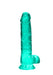 Realistiche Dildo Met Ballen 19 cm (8 inch)-RealRock-turquoise-SoloDuo