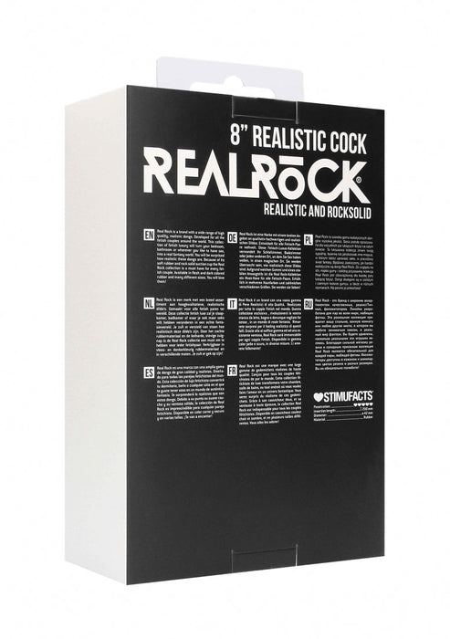 Realistische Dildo Met Balzak 19 cm (8 inch)-RealRock-SoloDuo
