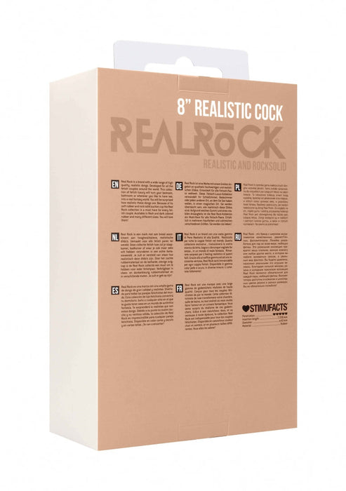 Realistische Dildo Met Balzak 19 cm (8 inch)-RealRock-SoloDuo