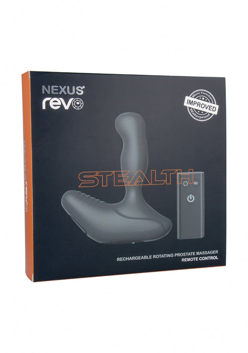 Revo Stealth Waterbestendige Prostaat Stimulator-Nexus-Zwart-SoloDuo