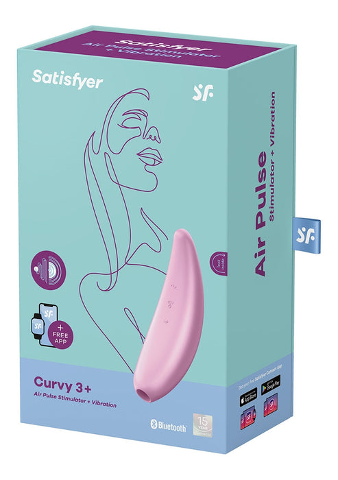Satisfyer Curvy 3+ Luchtdruk Stimulator + Vibratie-Satisfyer-Roze-SoloDuo