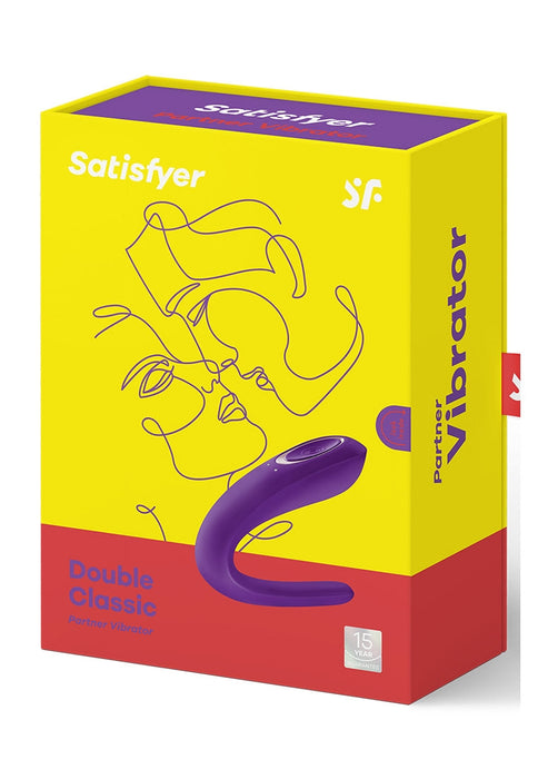 Satisfyer Double Classic Partner Koppel Vibrator-Satisfyer-Paars-SoloDuo