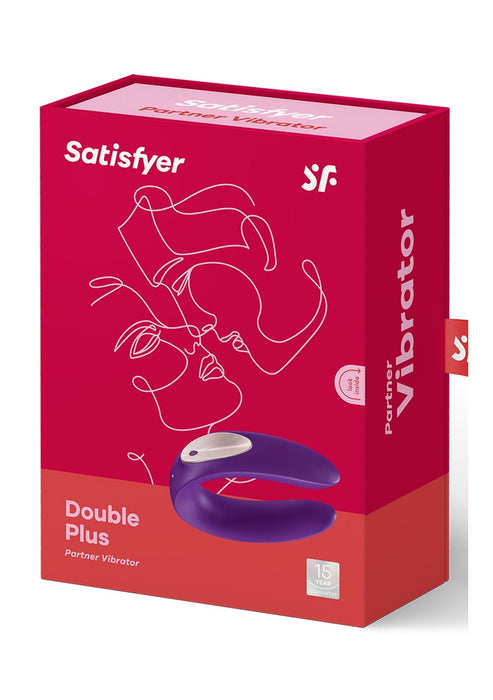 Satisfyer Double Plus Partner Koppel Vibrator-Satisfyer-Paars-SoloDuo