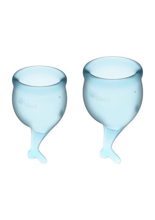 Satisfyer Feel Secure Menstruatie Cup-Satisfyer-Lichtblauw-SoloDuo
