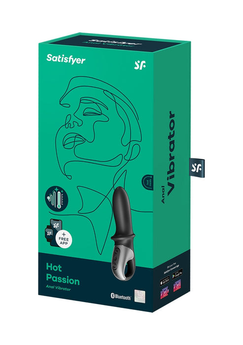 Satisfyer Hot Passion Verwarmende Anaal Vibrator-Satisfyer-Zwart-SoloDuo