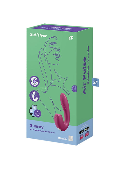 Satisfyer Insertable Dubbele Luchdruk Vibrator Sunray-Satisfyer-SoloDuo