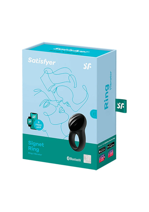 Satisfyer Signet Ring Vibrator-Satisfyer-Zwart-SoloDuo