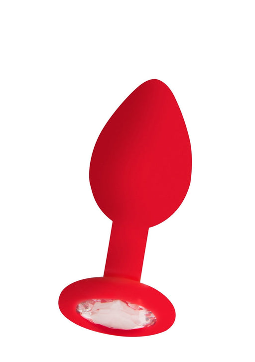 Standaard Diamanten Buttplug-Ouch!-Rood-SoloDuo