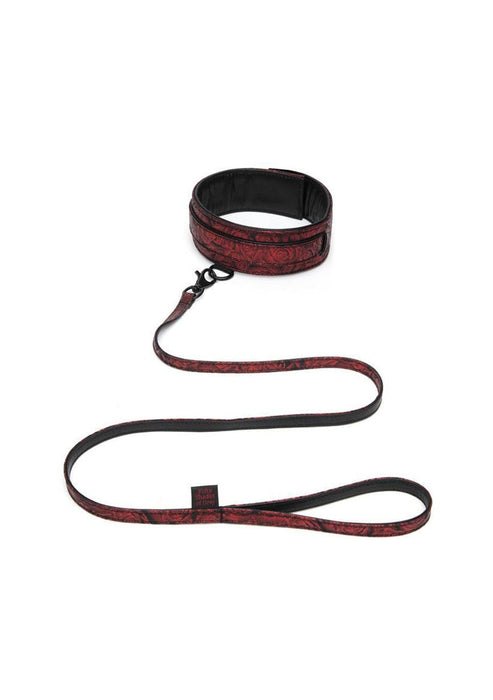 Sweet Anticipation Collar & Lead-Fifty Shades Of Grey-Rood-SoloDuo