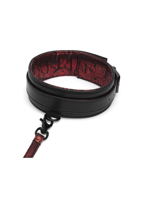 Sweet Anticipation Collar & Lead-Fifty Shades Of Grey-Rood-SoloDuo