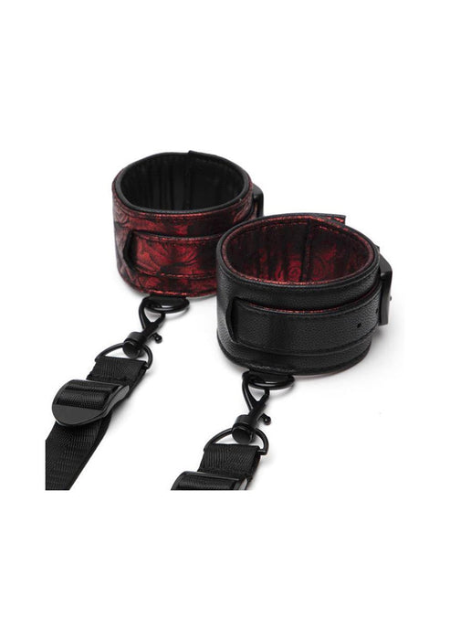Sweet Anticipation Under Mattress Restraint Set-Fifty Shades Of Grey-Rood-SoloDuo