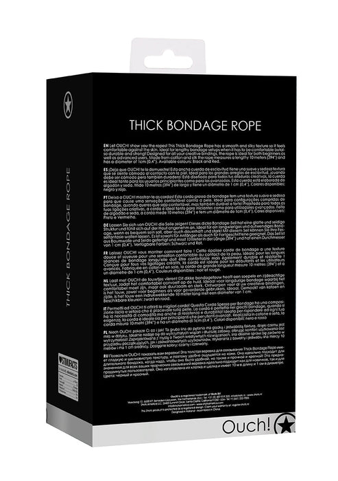 Thick Bondage Touw 10 m-Ouch!-Zwart-SoloDuo